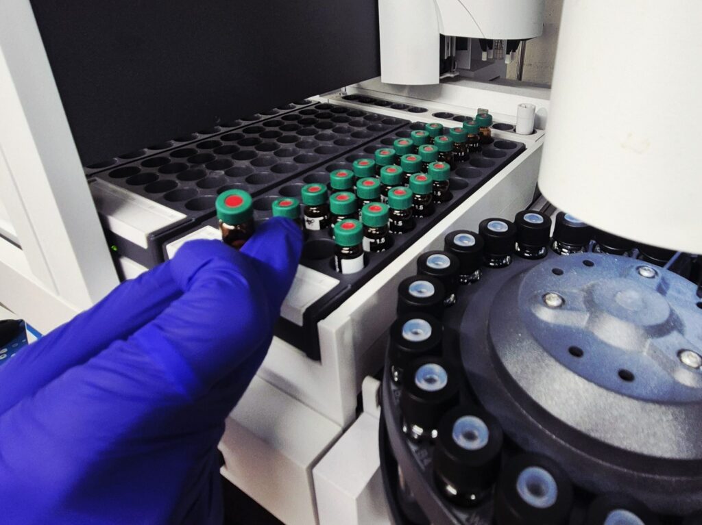 Analyse HAP: Chromatographie en phase gazeuse / Spectromètre de masse