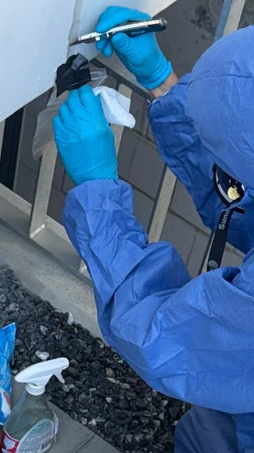 Prélèvement sur site d'une masse d’étanchéité
